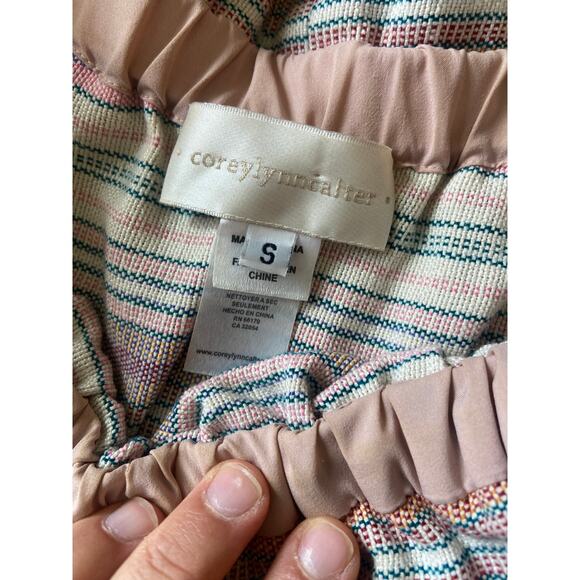 NWOT Corey Lynn Calter Dion off the shoulder dress Anthro sz: S - Picture 9 of 10